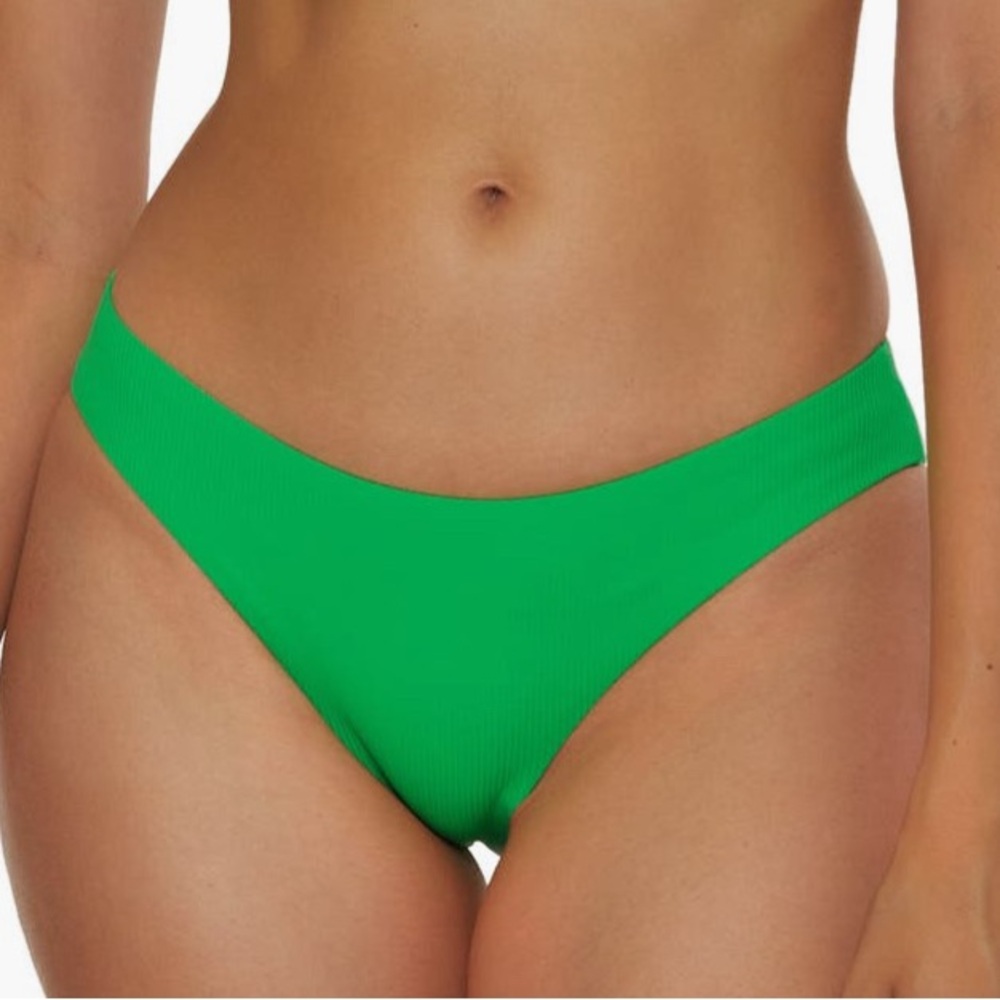 New BECCA Verde Green Modern Edge American Bikini Bottom Size L